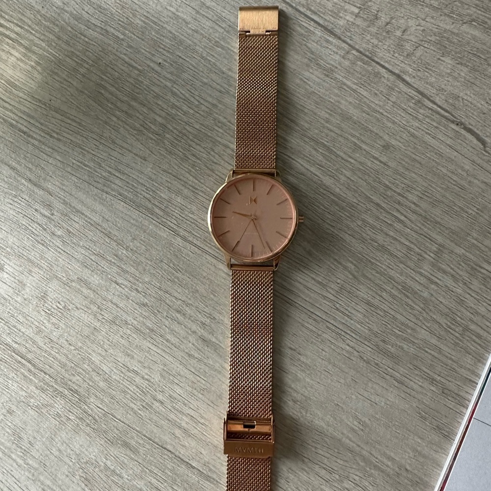 MVMT watch in rose gold
